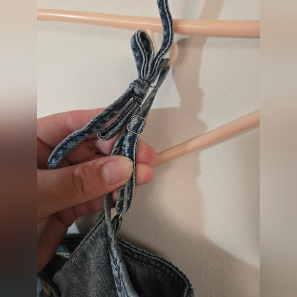 Polo Ralph Lauren Girls 4T Adjustable Spaghetti Strap Button Up Denim Dress - Picture 6 of 8